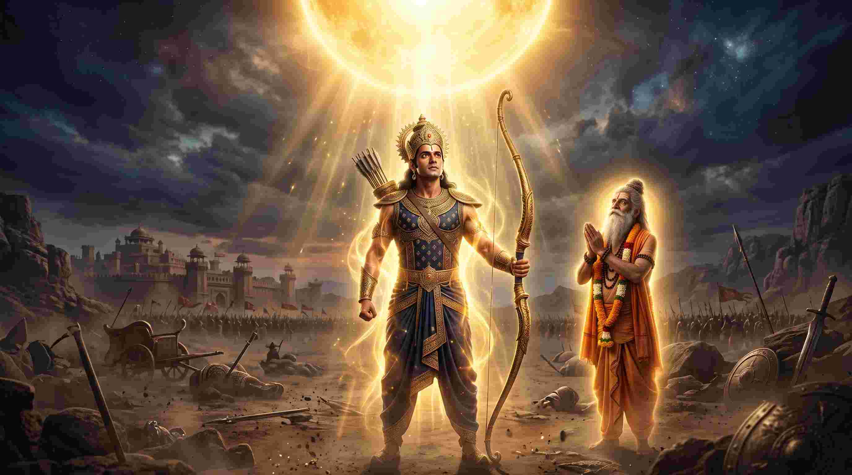 Aditya Hridaya Stotra Lord Rama and Agastya Muni