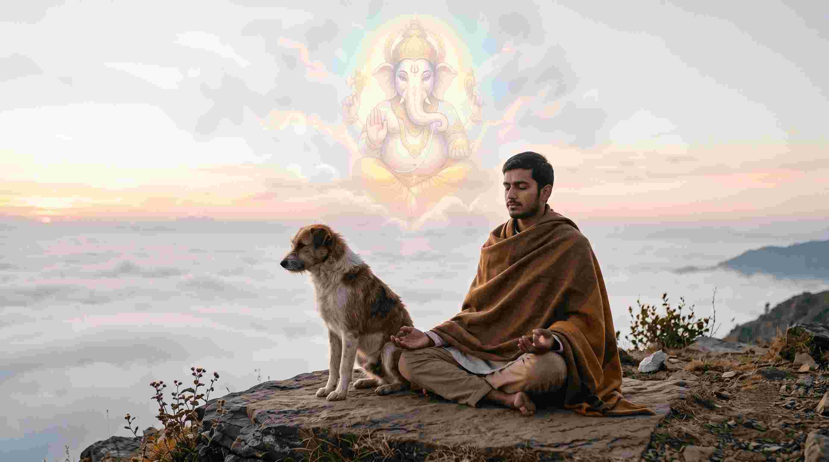 Ketu Remedies Meditation Ganesha and Dogs