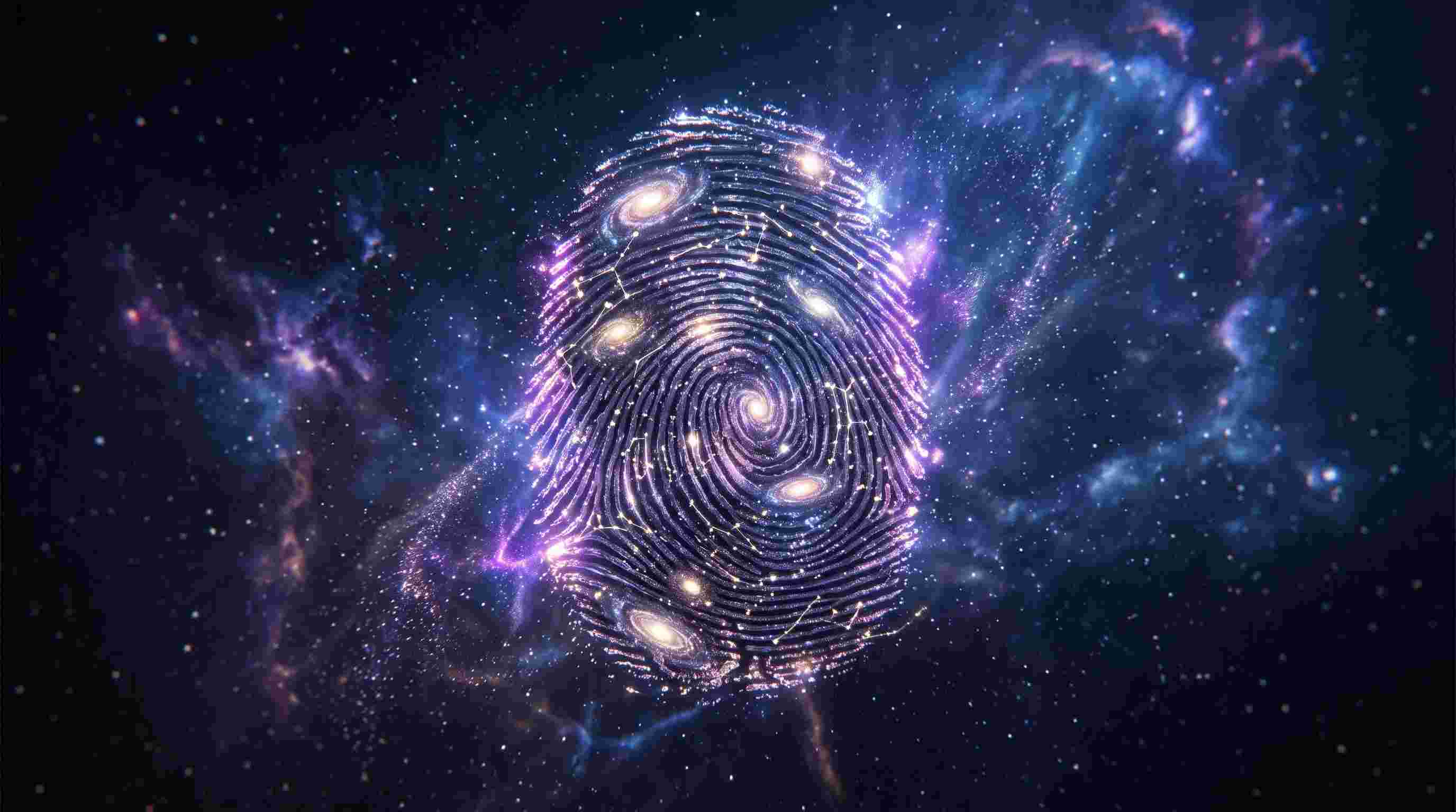 Glowing Cosmic Thumbprint Nadi Astrology