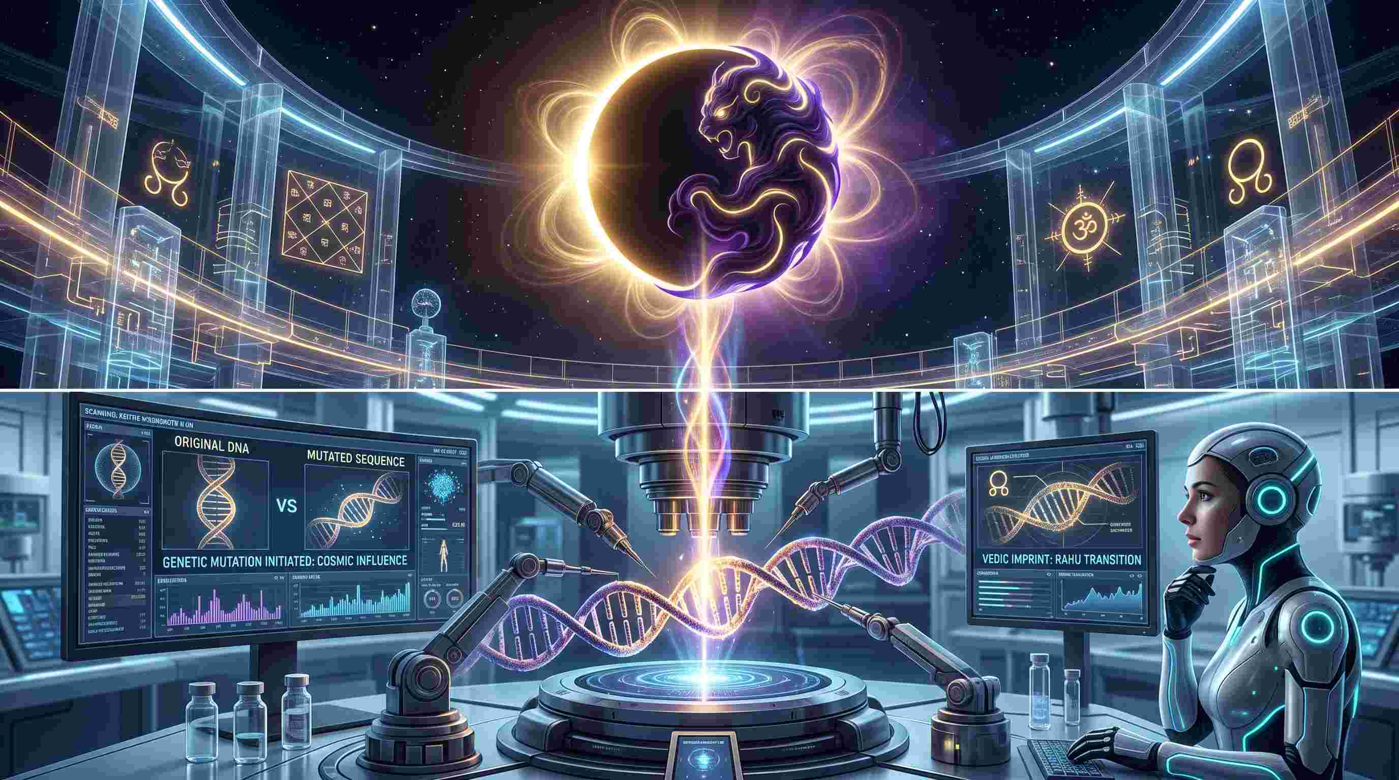 Sun Rahu Conjunction Medical Astrology Genetic Mutation
