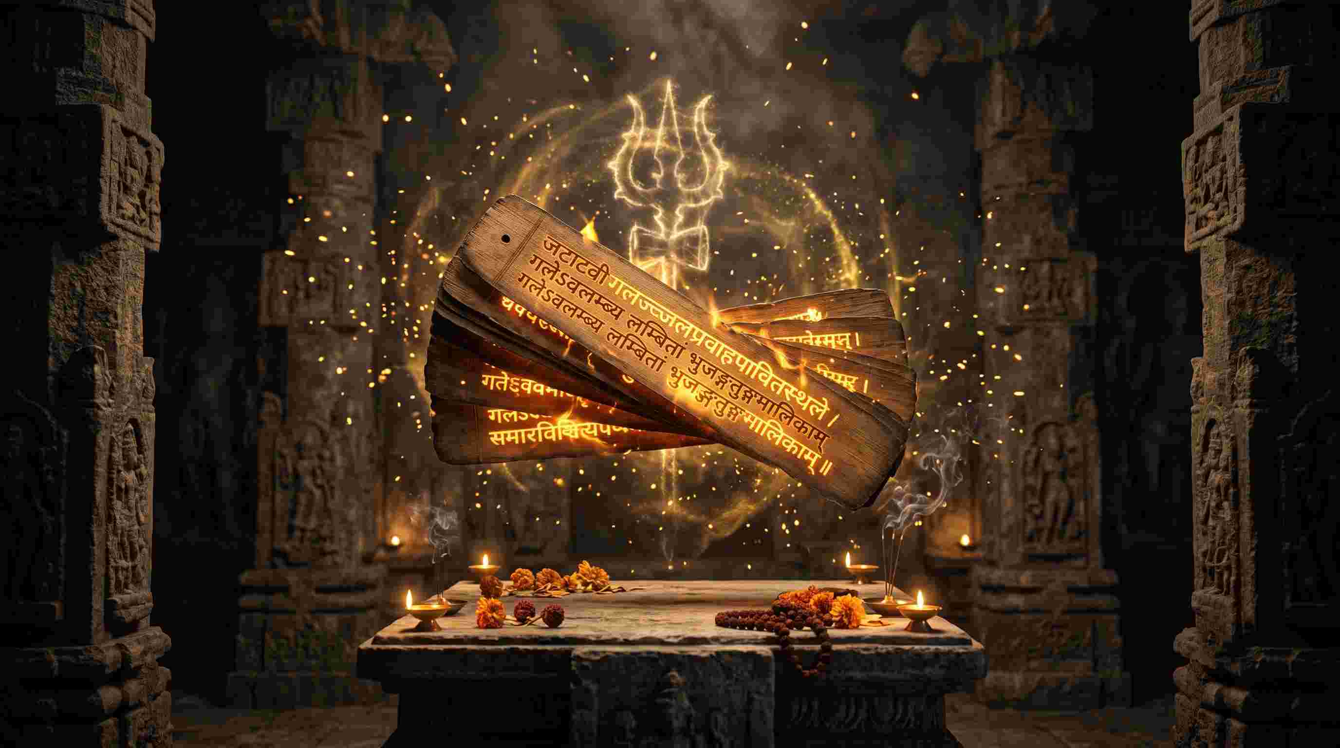 Ancient Sanskrit Manuscript Shiv Tandav Stotram